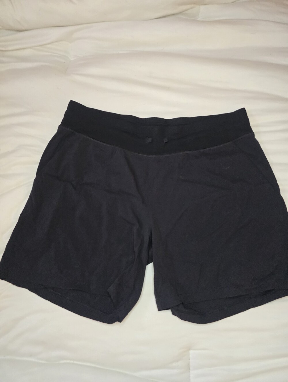 Tuff Athletics Black Women's Athletic Shorts with Drawstring Waist
